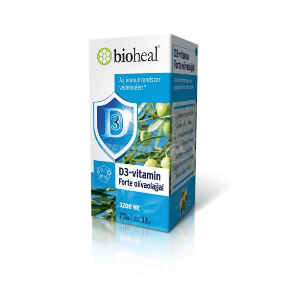 Bioheal D3 vitamin Forte 3200NE étrend-kiegészítő 70x