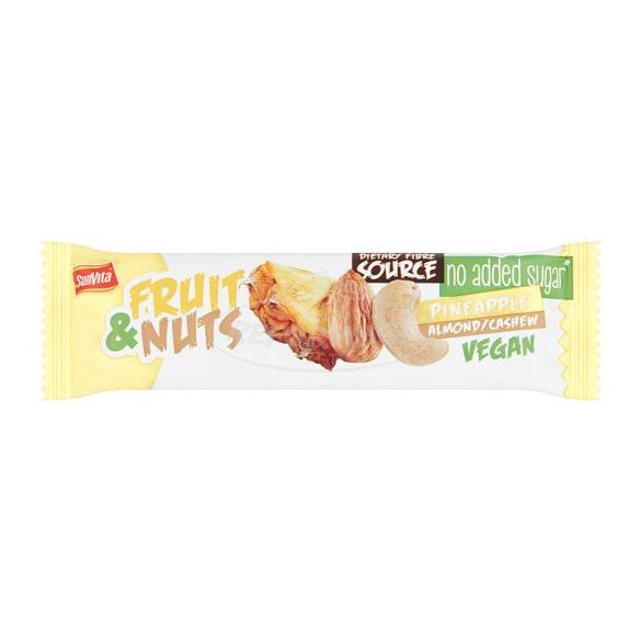 Sunvita ananászos gyümölcsszelet kesudióval mandulával 30g
