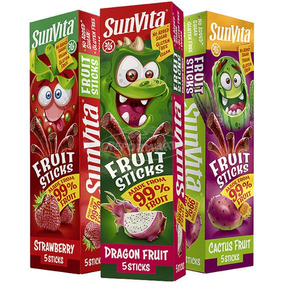 Sunvita gyümölcsrúd epres 5x20g 100g