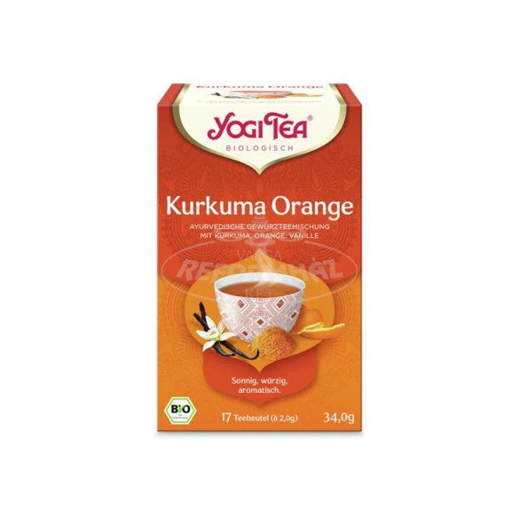 Yogi bio tea Kurkuma, narancs 17x