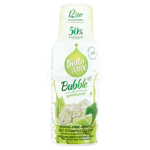 Frutta Max Light gyümölcsszörp Bodza-lime-menta 500ml