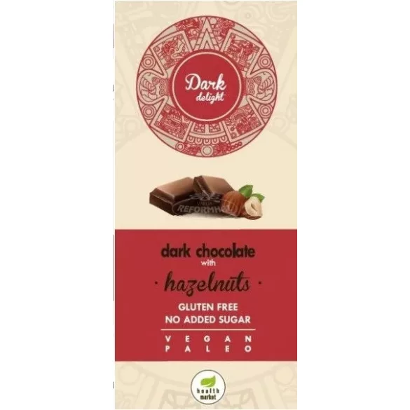 Health Market Dark Delight étcsokoládé mogyorós 80g