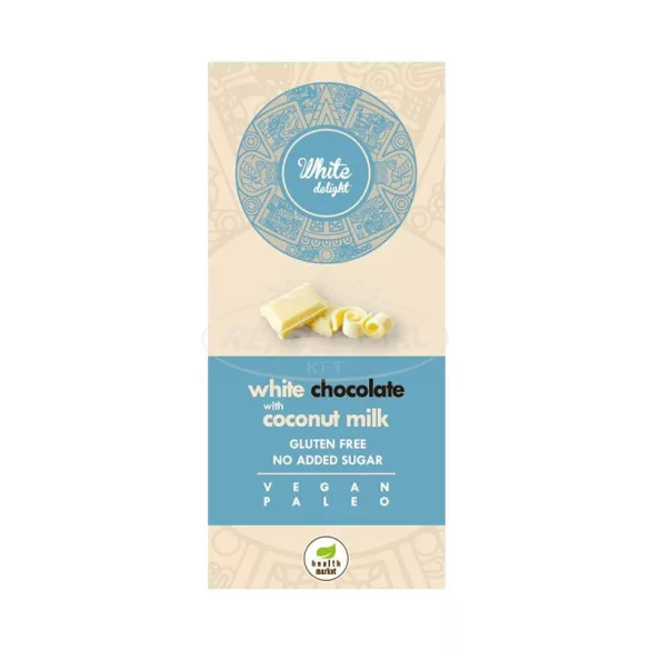 Health Market White Delight fehércsokoládé 80g