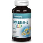 Vitaking Omega-3 Kids 500mg gélkapszula citrom íz 100x