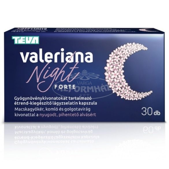 Valeriana Night Forte lágyzselatin kapszula Teva 30x