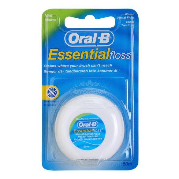 Oral B 50m fogselyem Essentialfloss Viaszolt 1db