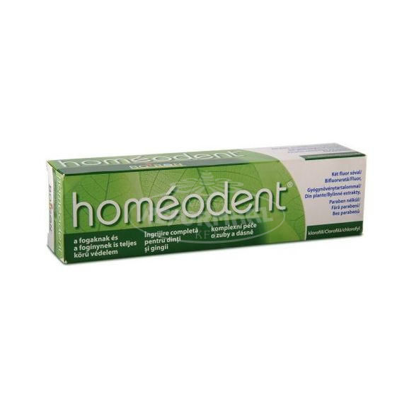 Homeodent fogkrém fluor és növényi kivonatok KLOROFILL 75ml