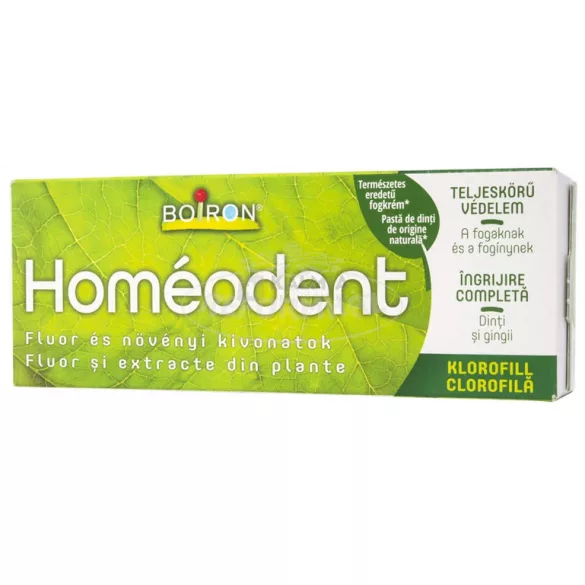 Homeodent fogkrém fluor és növényi kivonatok KLOROFILL 75ml