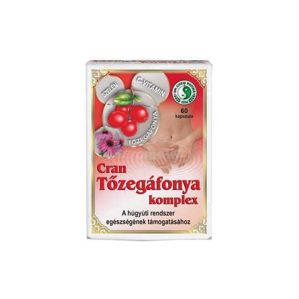 Dr.Chen Cranberry Tőzegáfonya komplex 620mg kapszula+cvi 60x