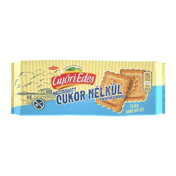 Győri édes keksz tejes,vaníliás HCN 100g