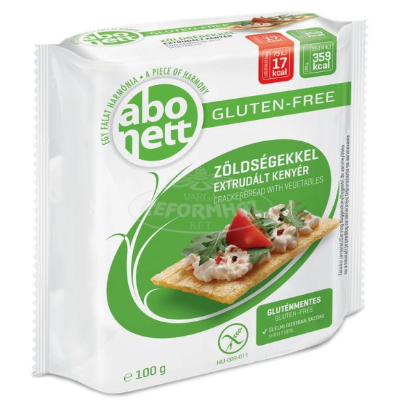 Abonett extrudált gluténmentes kenyér zöldségekkel 100g