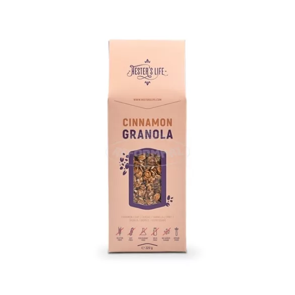 Hesters Life Cinnamon granola fahéjas 320g