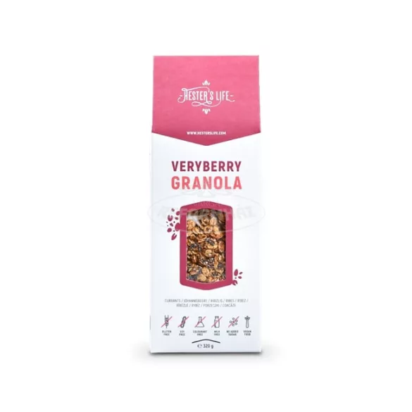 Hesters Life Veryberry granola ribizlis 320g
