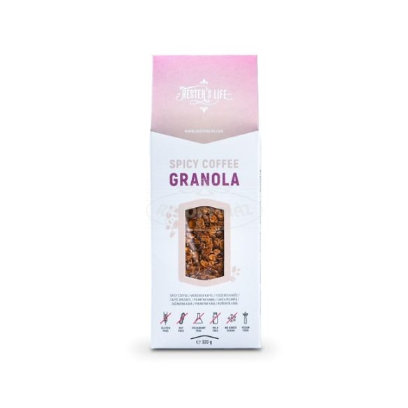 Hesters Life Spicy Coffee granola fűszeres kávés 320g