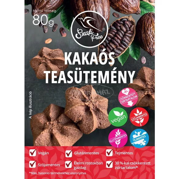 Szafi Free Kakaós teasütemény 80g