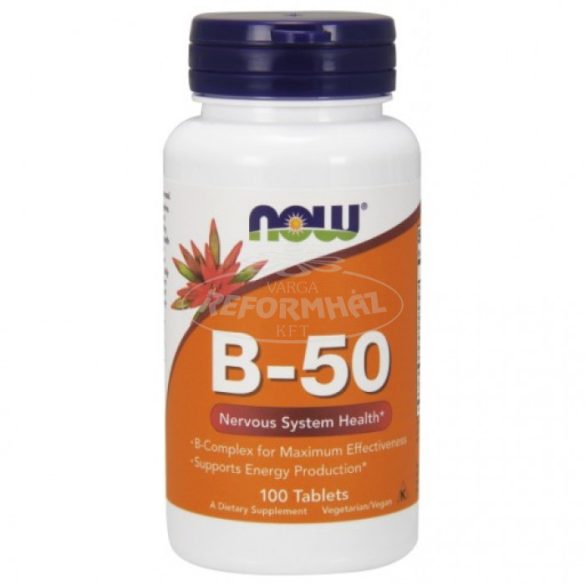 Now B50 50mg vitamin tabletta idegrendszer egészségére 100x