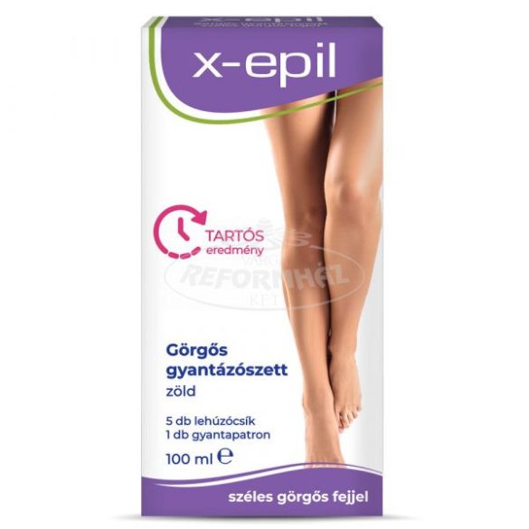 X-epil görgős gyantapatron zöld, érzékeny bőrre 100ml