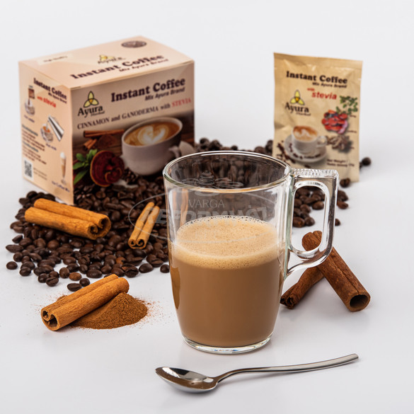 Ayura Herbal instant ganoderma cappucino fahéj+stevi~10x 10x