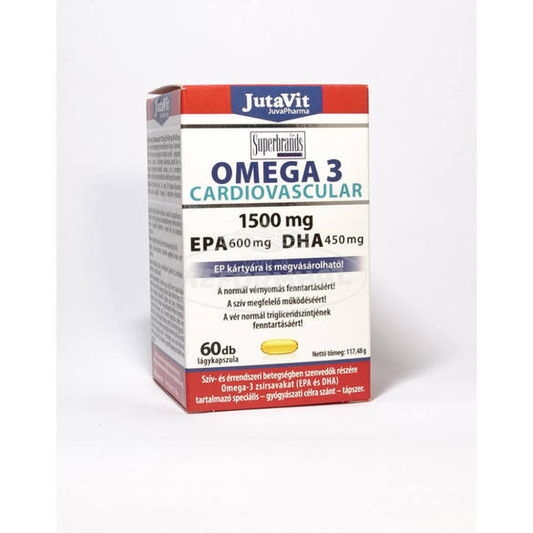 Jutavit Omega-3 Cardiovascular 1500mg lágyzselatin caps 60x