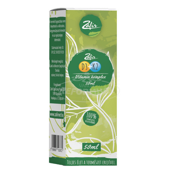 Zafír D3+K2 vitamin komplex 50ml