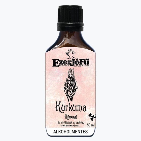 Ezerjófű Kurkuma kivonat alkoholmentes 50ml