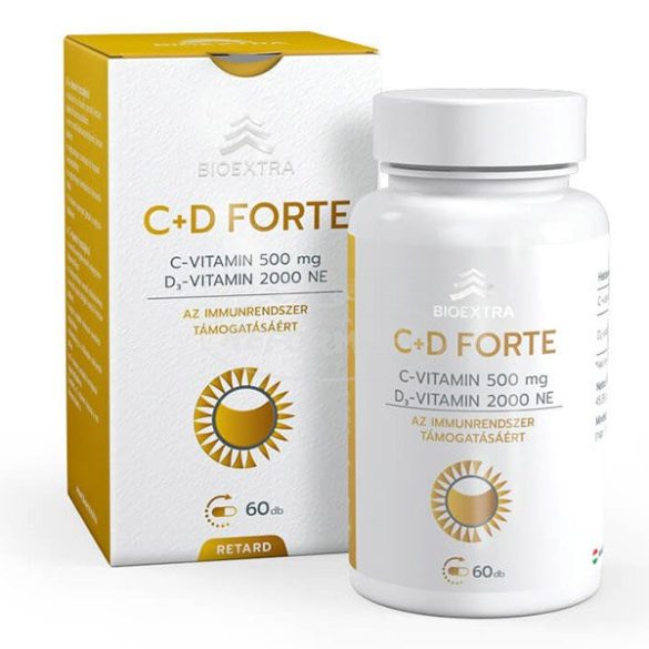 Bioextra C+D retard Forte étrend-kiegészítő kapszula 60x