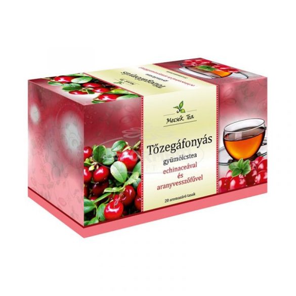 Mecsek Tőzegáfonya tea echinaceával és aranyvesszőfűvel 40g