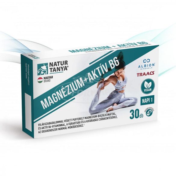 Natur Tanya Vegán Magnézium+ aktív B6 kapszula 30x