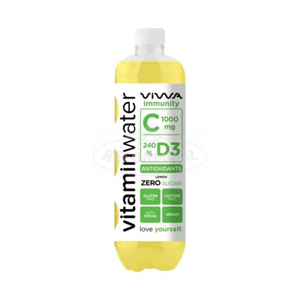 Viwa Immunity C-1000 zero citrom vitaminos víz 600ml