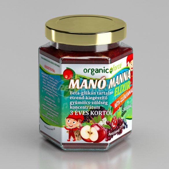 Organic Force Manó Manna elíxir béta-glükán 3é kortól 210g