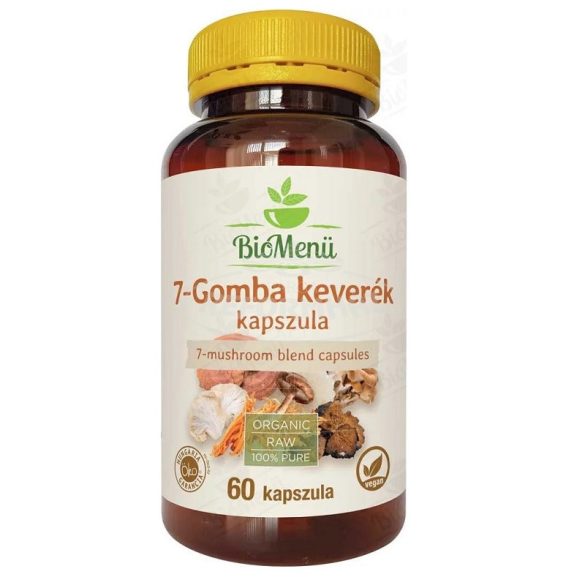 Biomenü Bio 7-gomba keverék kapszula 620mg 60x