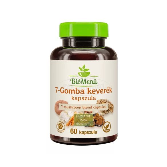 Biomenü Bio 7-gomba keverék kapszula 620mg 60x