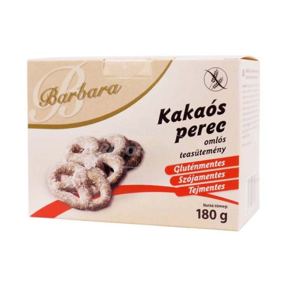 Barbara gluténmentes teasütemény kakaós perec 150g