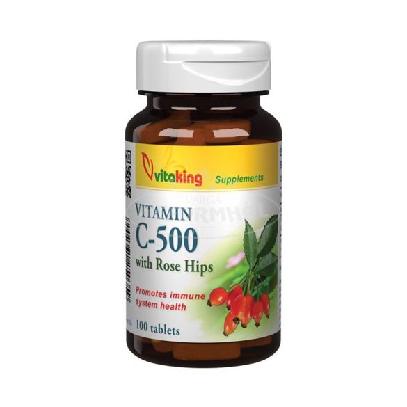 Vitaking C vitamin 500mg csipkebogyóval tabletta 100x
