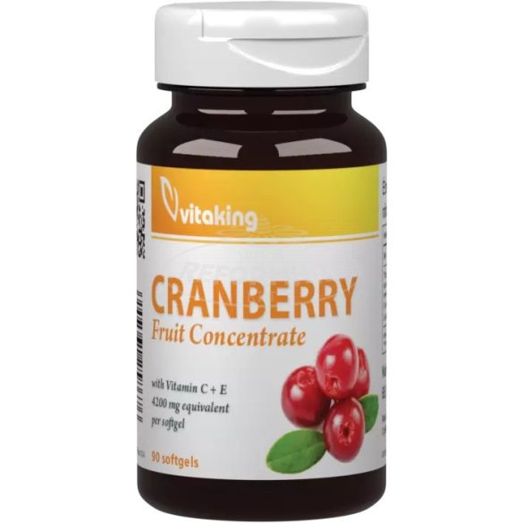 Vitaking Cranberry gyümölcs koncentrátum c+e vitaminnal. 90x
