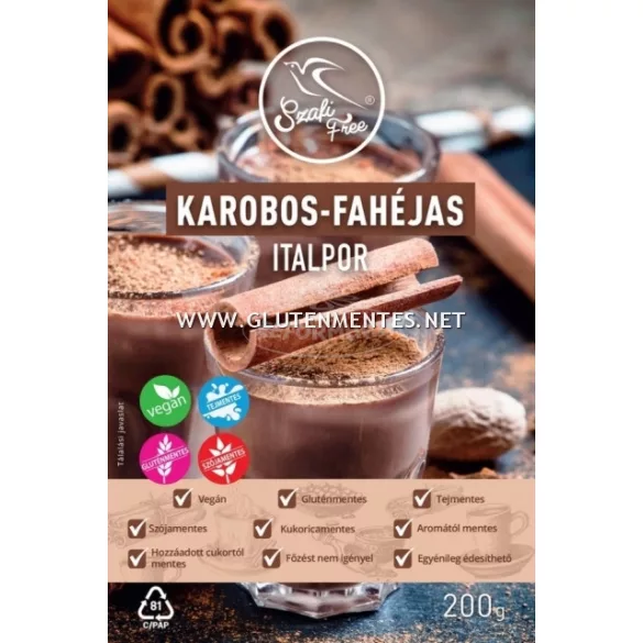 Szafi Free instant karobos-fahéjas gluténmentes italpor 200g