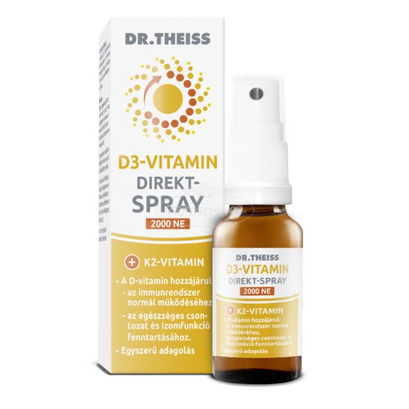 Dr Theiss D3-vitamin direkt-spray 2000NE 20ml