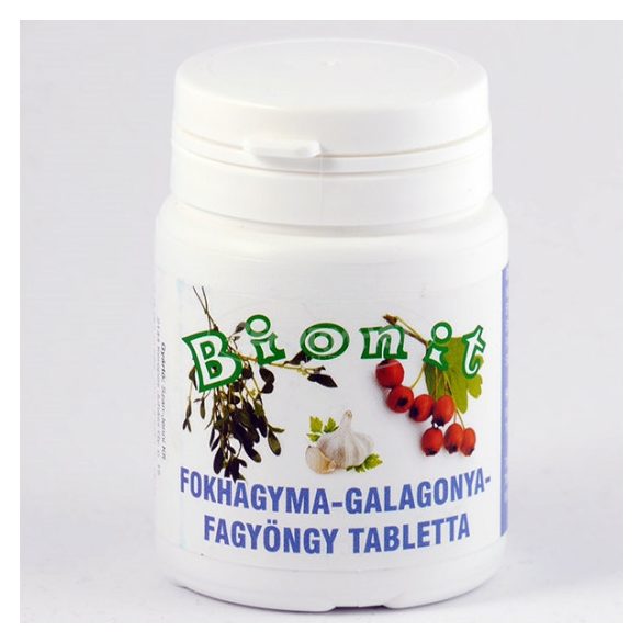 Bionit Fokhagyma-Galagonya-Fagyöngy tabletta 150x