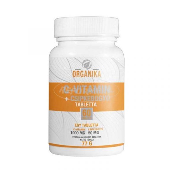 Organika C-vitamin+csipkebogyó tabletta 60x