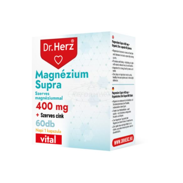 DR Herz Magnézium Supra 400mg+szerves cink 60x