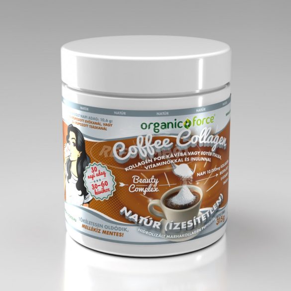 Organic Force kávé natúr kollagén por 315g