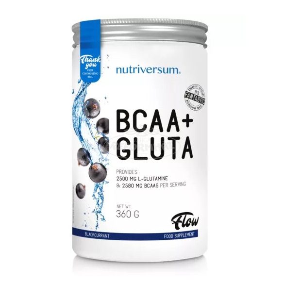 Nutriversum Flow 2:1:1 BCAA+GLUTA feketeribizli 360g