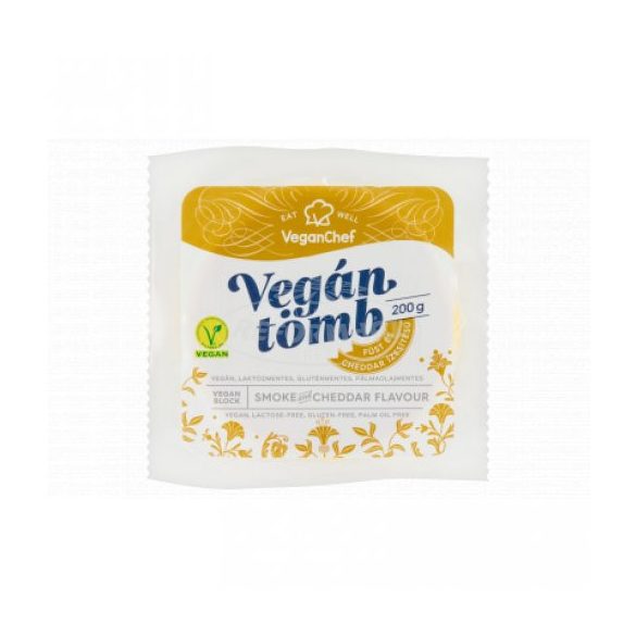 VeganChef Vegán tömb Füst és Cheddar 200g
