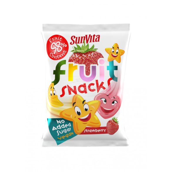 Sunvita Fruit Snacks epres  Vegán 20g