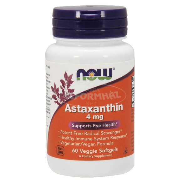 Now Astaxanthin 4mg kapszula 60x