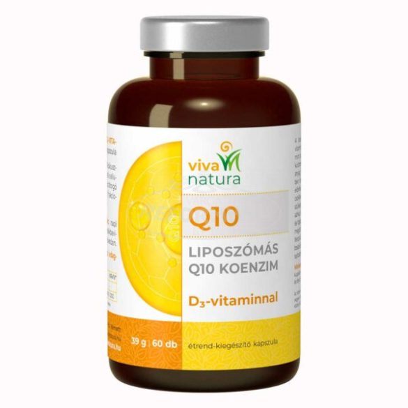 Viva Natura Q10 liposzómás q10 koenzim D3 vitaminnal 60x