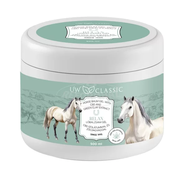 UW Classic lóbalzsam relax gél CBD+zöldagyaggal 500ml