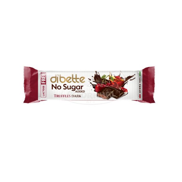 Dibette Nas meggyes trüffel ízű krémmel tölt.étcsokoládé 25g