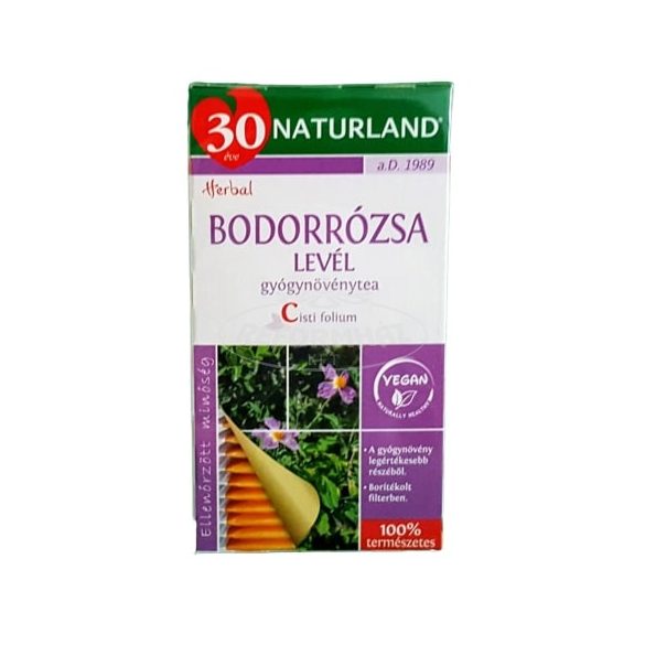 Naturland Bodorrózsa levél filteres 25x1.3g 32g