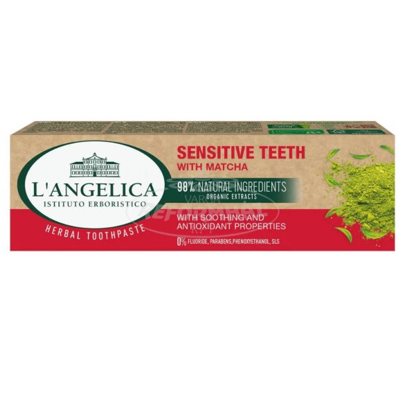 L'angelica herbal fogkrém matcha érzékeny fogakra 75ml
